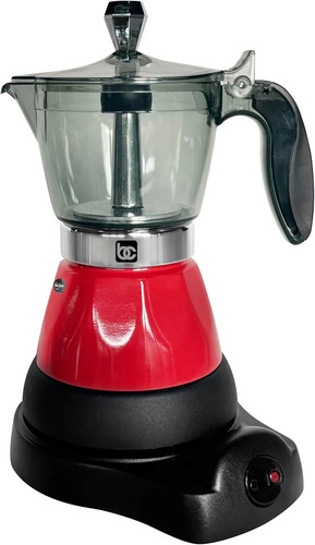Red portable electric espresso - red,